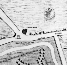 Mapa Tyburn, 1746 (rycina) (detal 438496)
